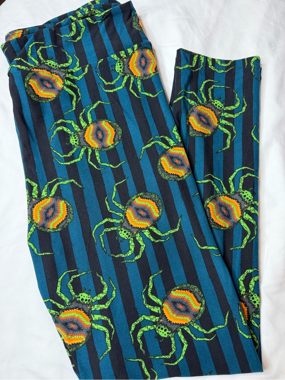 LuLaRoe TC2 Halloween Spider Leggings NWOT Fits 18+